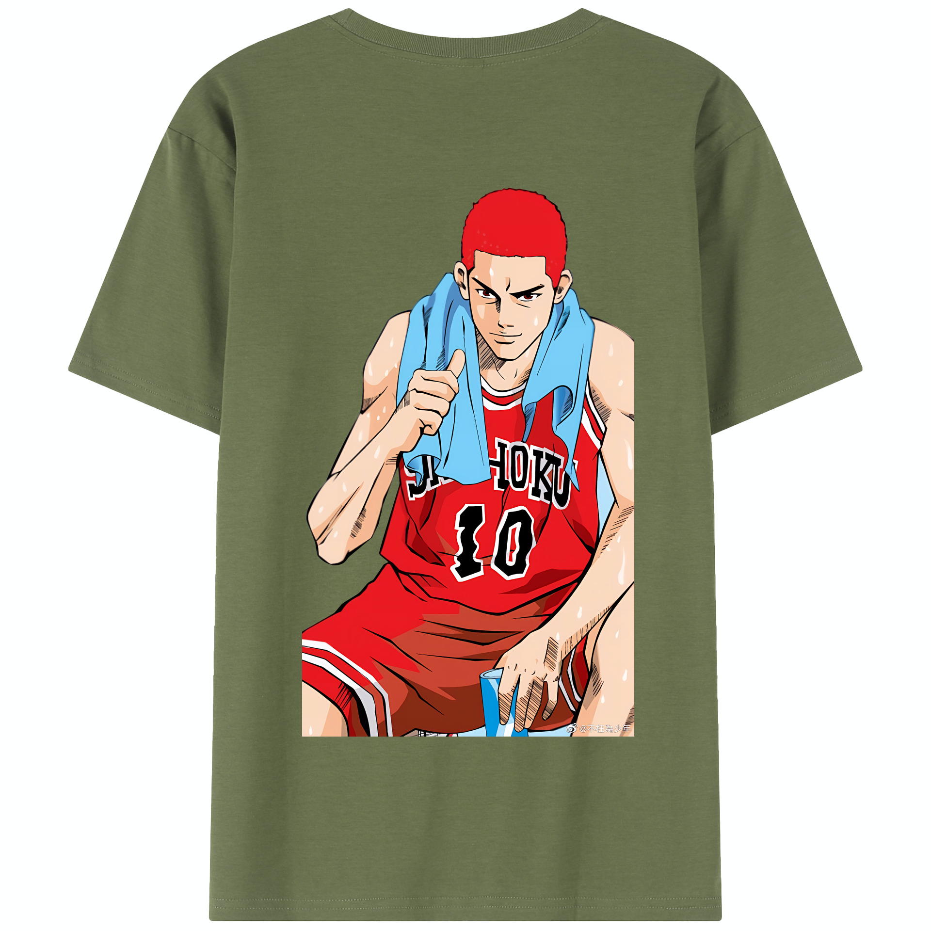 SLAM DUNK／スラムダンク 綿100％半袖Tシャツ（背面プリント）